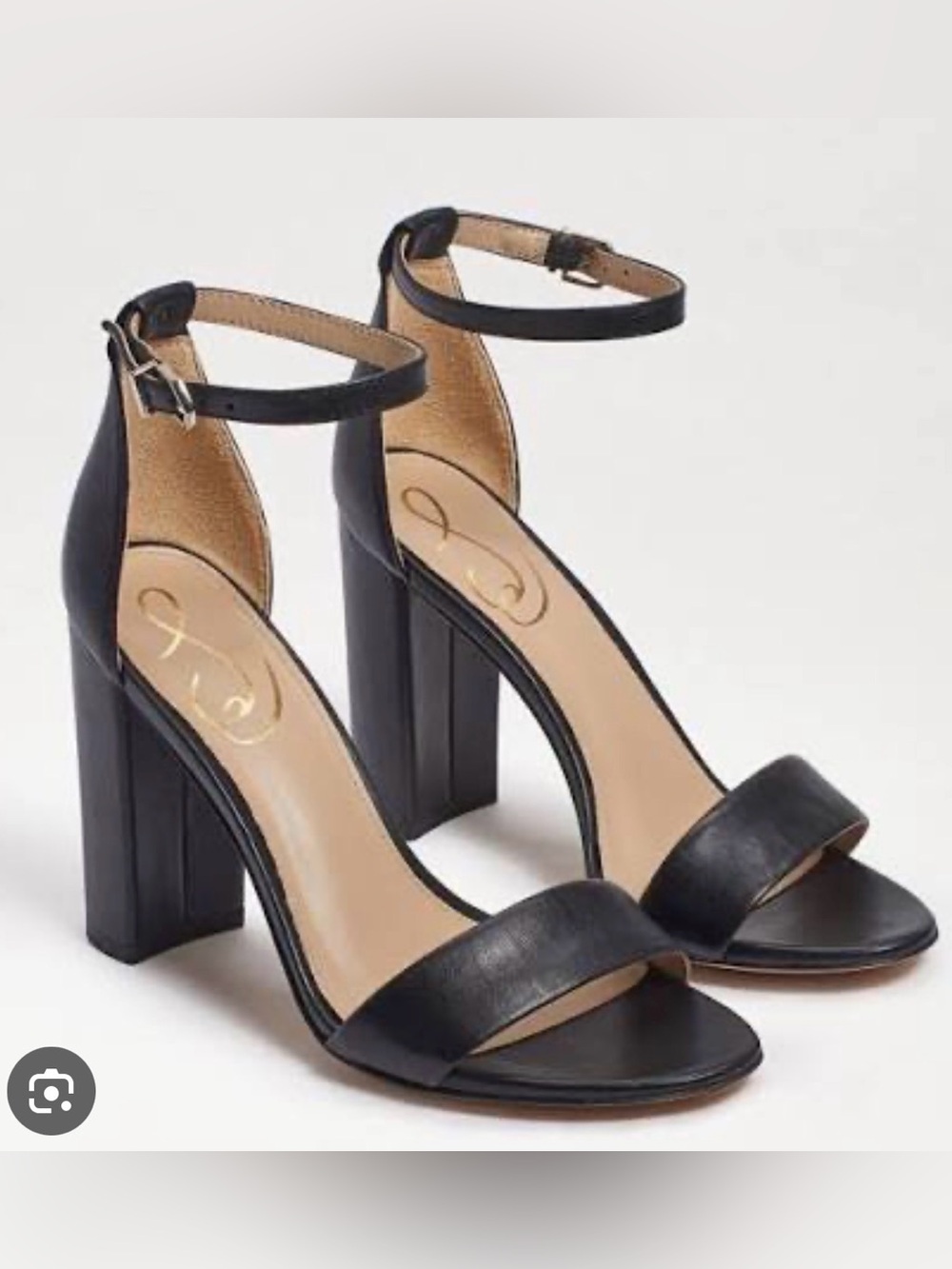 Sam Edelman women’s yaro block heel sandal black